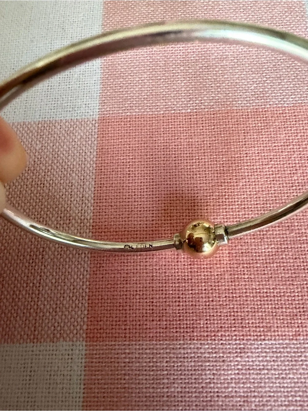 Eden Hand Arts 14k and Sterling Silver Cape Cod Bracelet